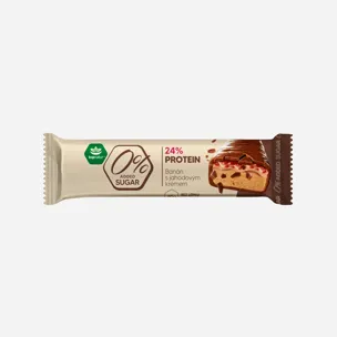 0% SUGAR protein tyčinka - Banán s jahodovým krémem 12 x 40 g