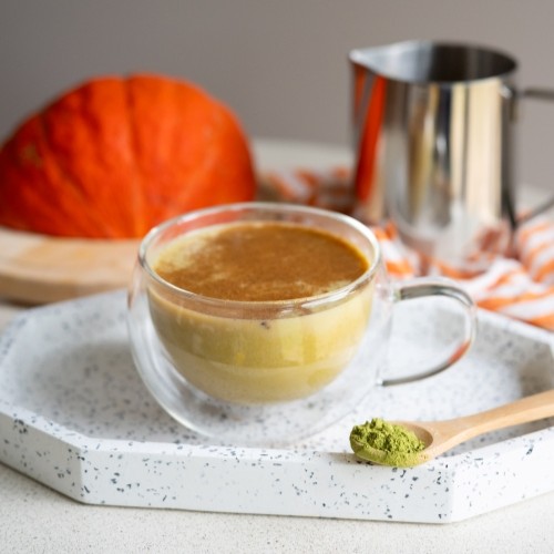 Matcha pumpkin spice latte Grizly
