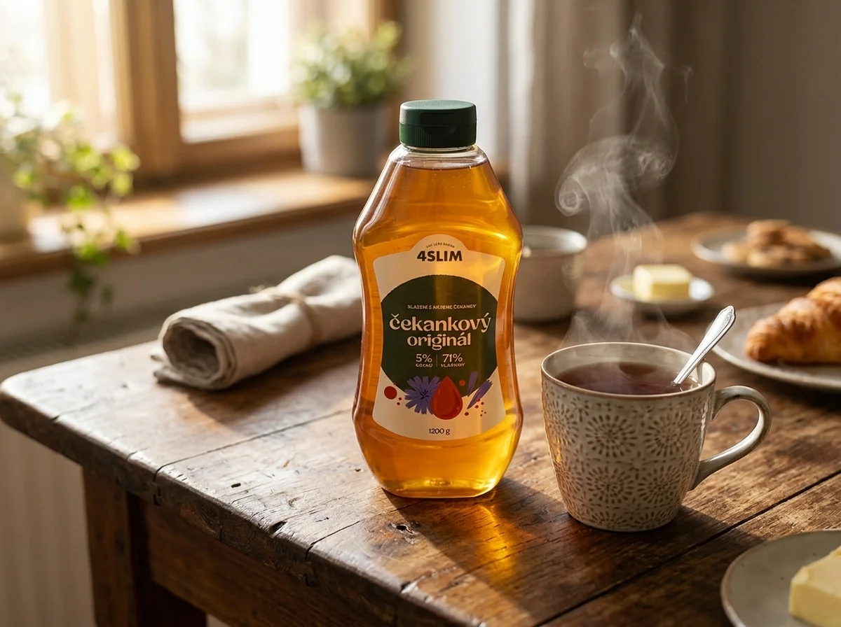 Čekankový sirup u čaje