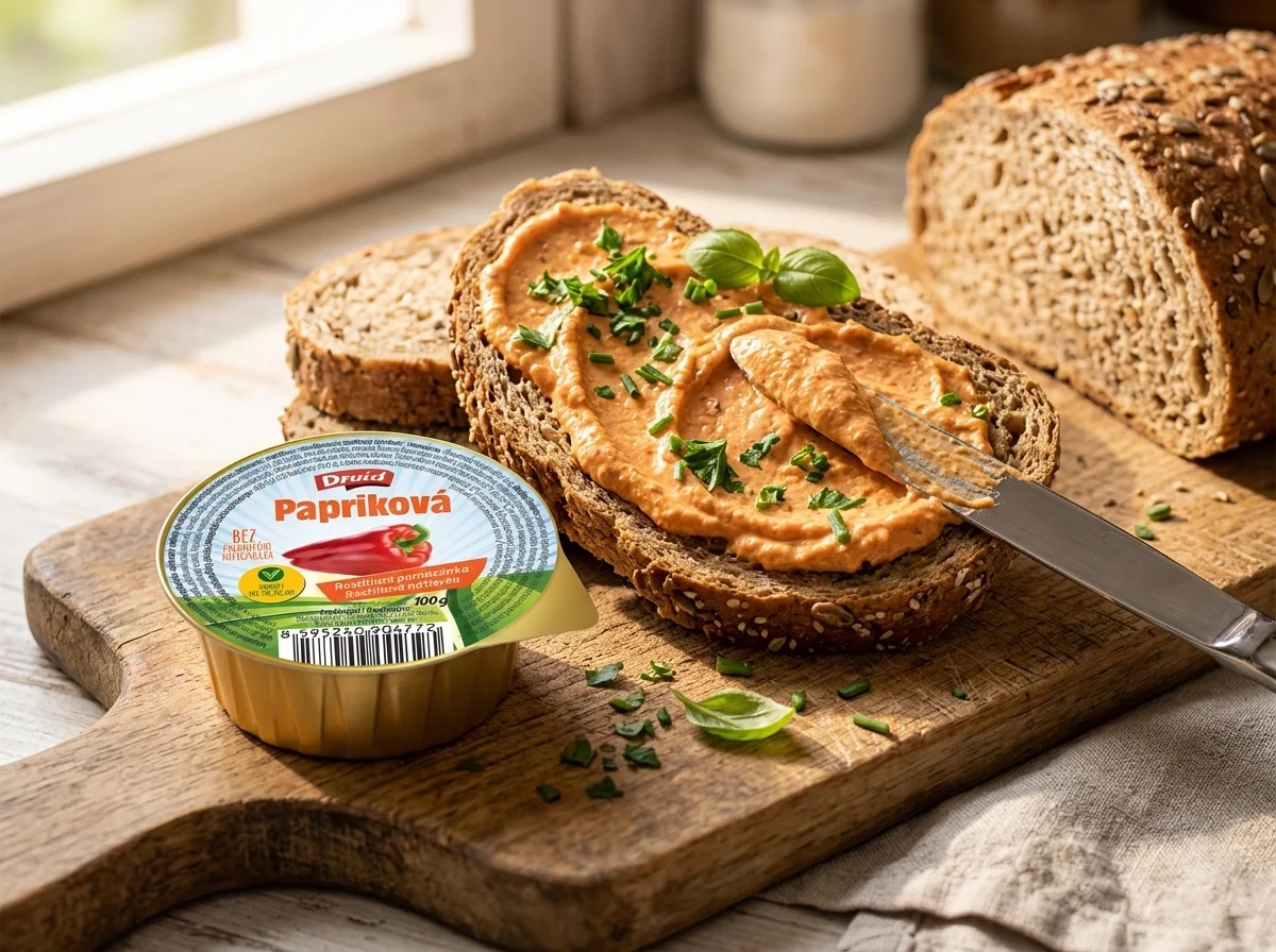 papriková veganská pomazánka