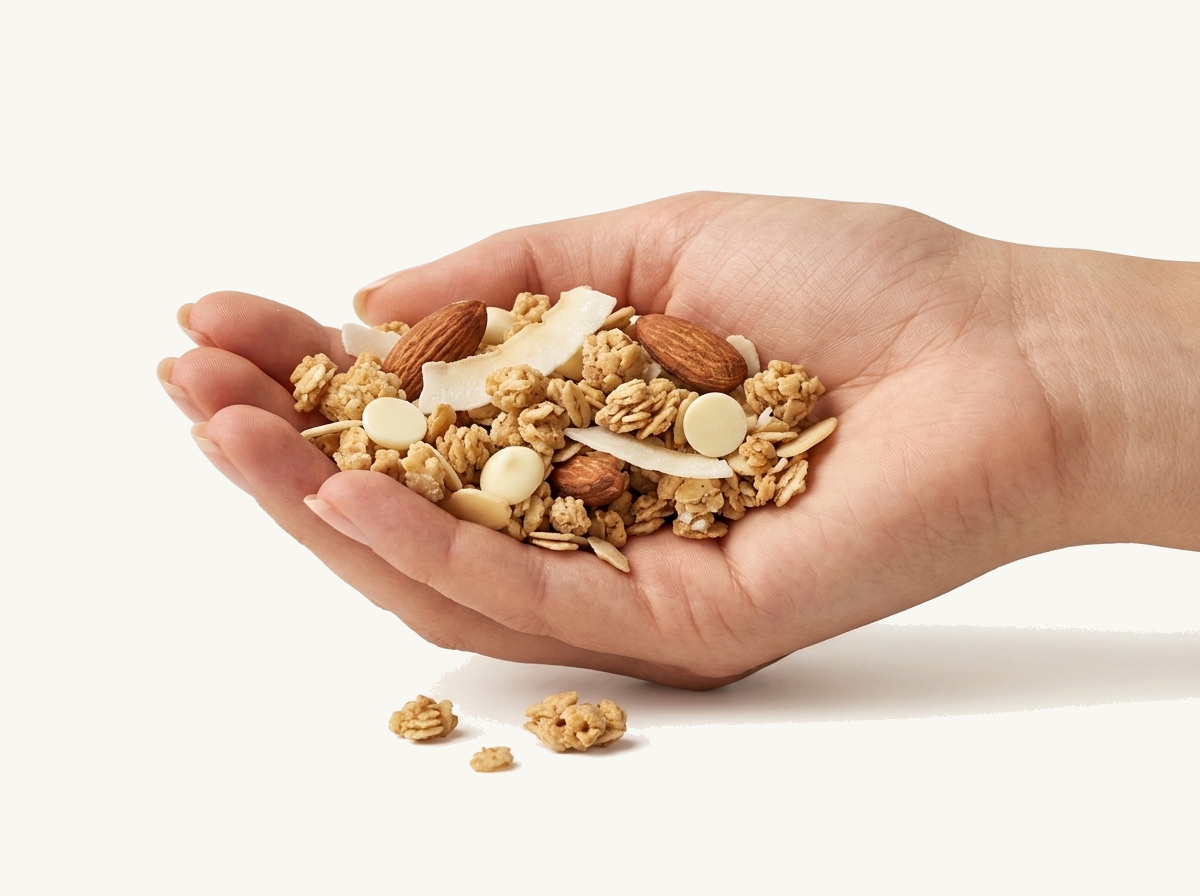 granola v ruce