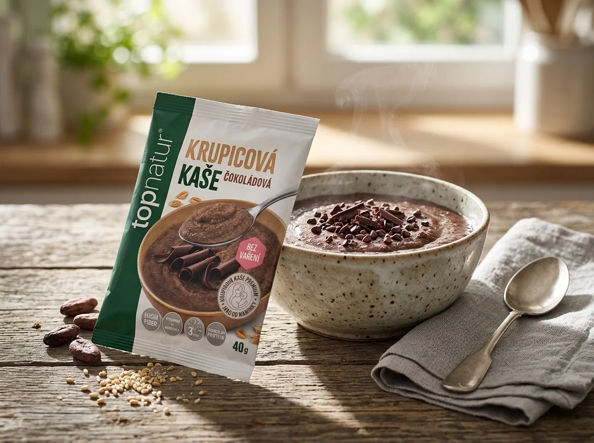 Čokoládová krupicová kaše