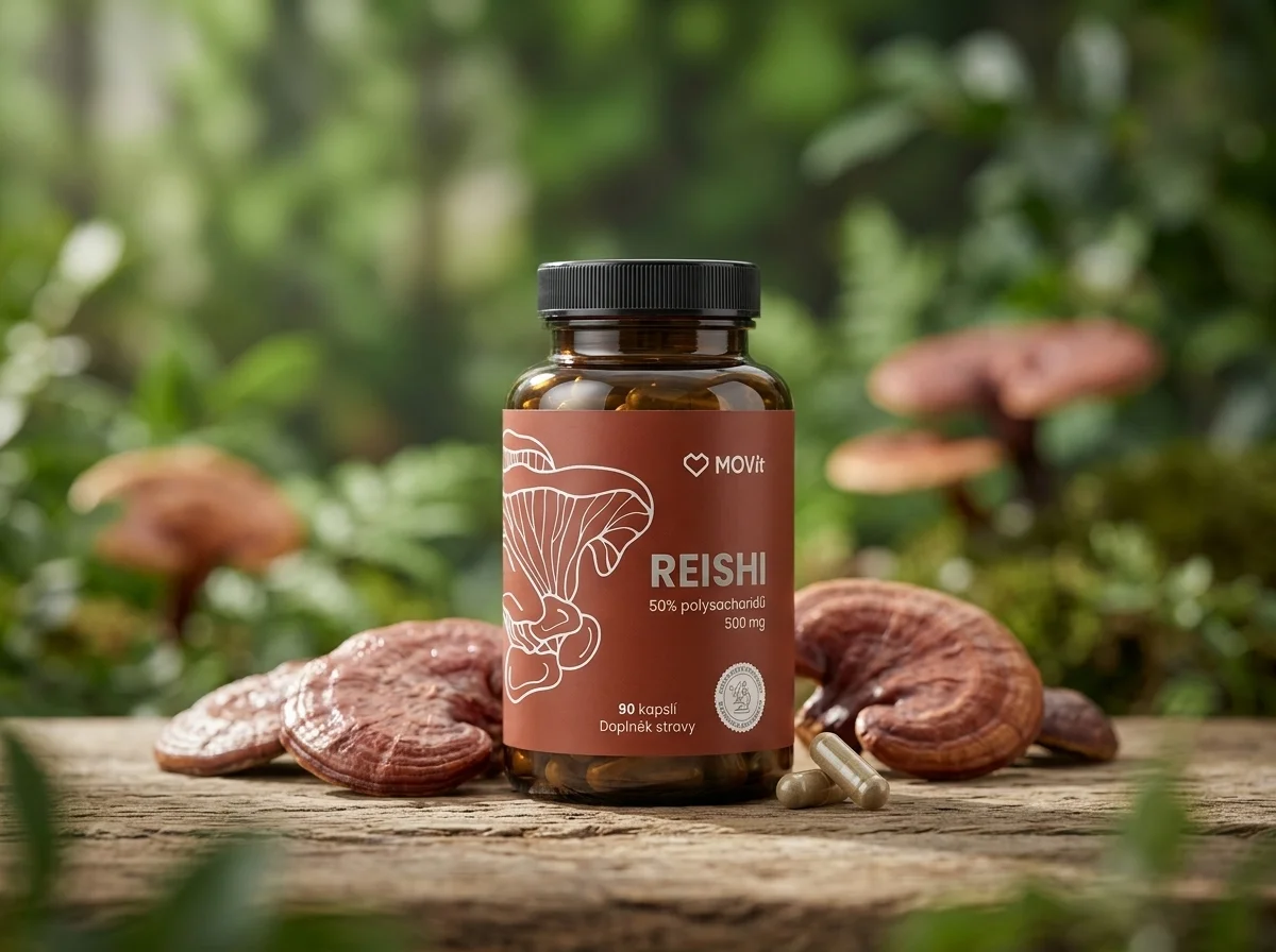 Reishi kapsle detail