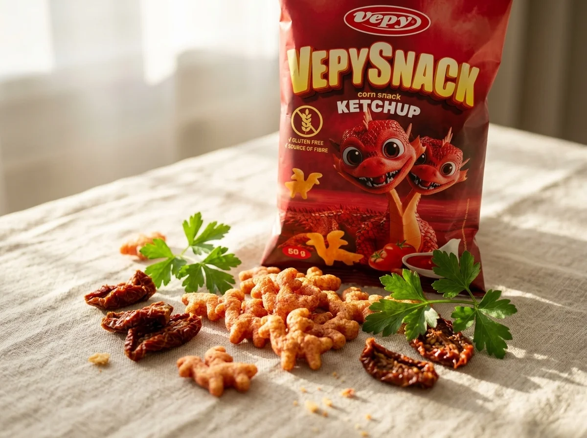 křupavý snack detail
