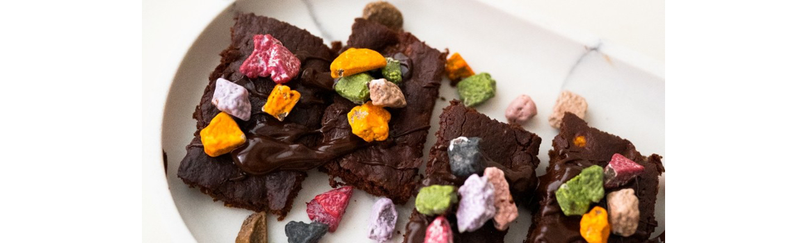 Čokoládové brownies s kamínky snadno podle Grizly receptu