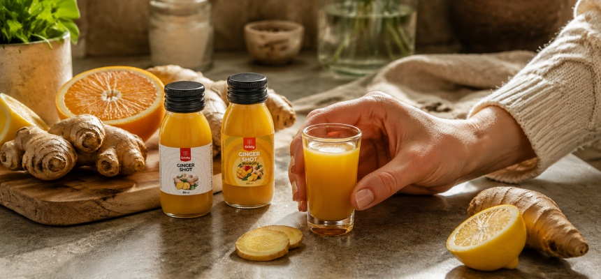 Ginger shot: Proč ho pije celý internet a jak si ho připravit doma