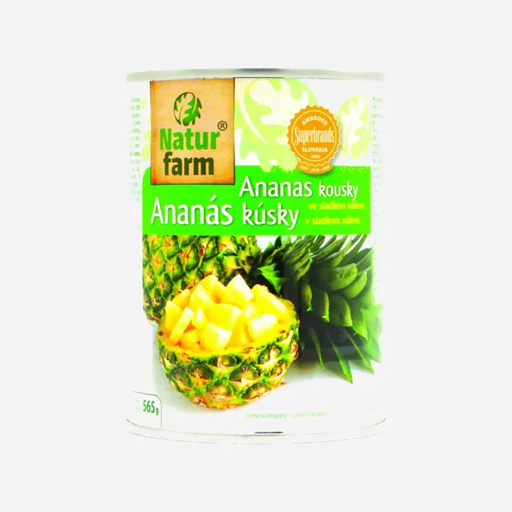 Ananas kousky 6 x 565 g