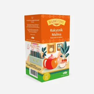Babiččin čaj ovocný - rakytník a malina 6 x 40 g