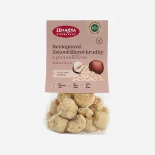 Bezlepkové pohankové hrudky s lískovými oříšky BIO 6 x 100 g