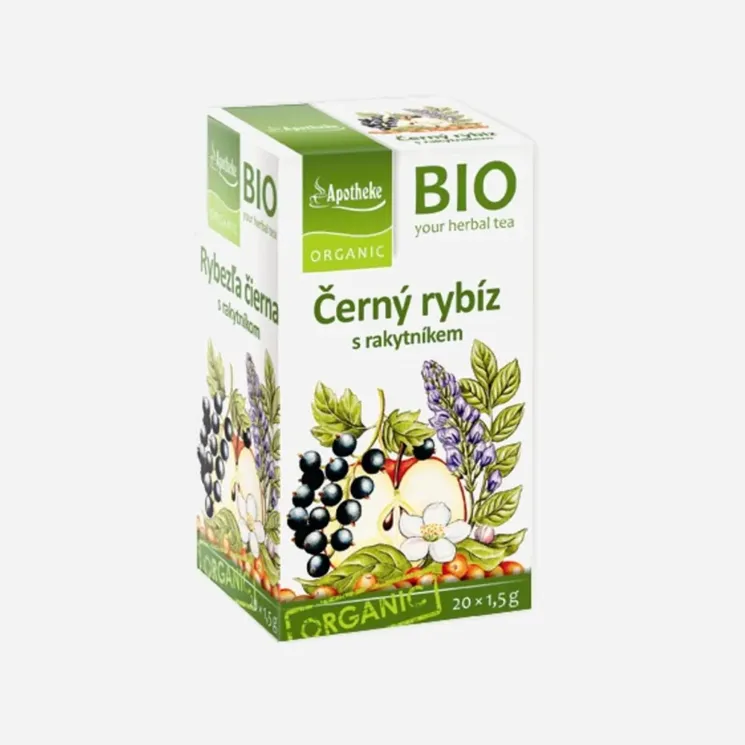 BIO Černý rybíz s rakytníkem 6 x 30 g