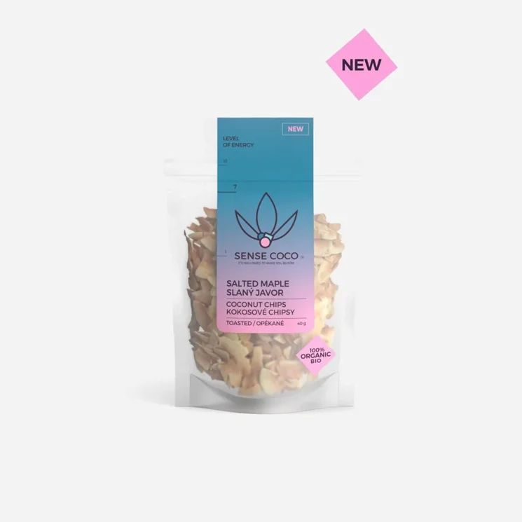 Bio kokosové chipsy slaný javor 6 x 40 g
