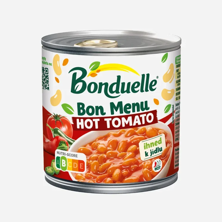 Bon Menu Fazole bílé v rajské omáčce Hot Tomato