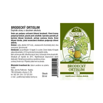 Brodecký redukční ortislim 6 x 50 ml