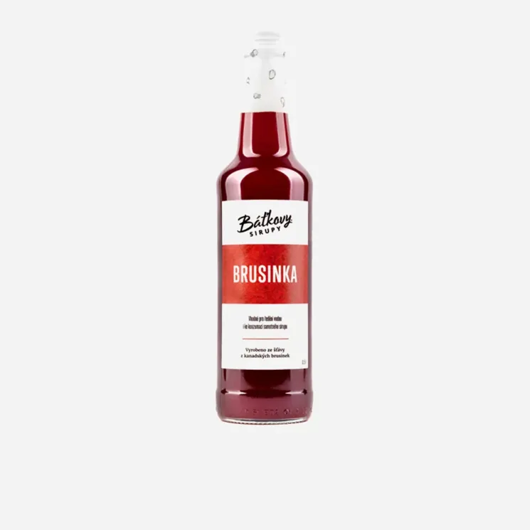 Brusinkový sirup 12 x 500 ml