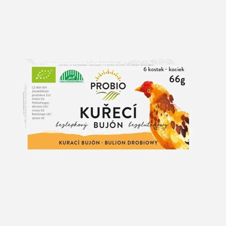 Bujón kuřecí BIO kostky 6 x 66 g