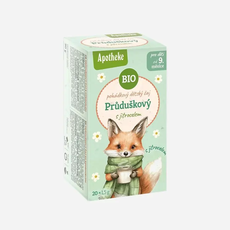 Čaj dětský průduškový s jitrocelem BIO 6 x 20 sáčků