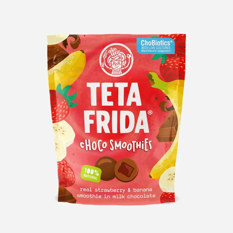 Choco Smoothies pravé banány a jahody v mléčné čokoládě