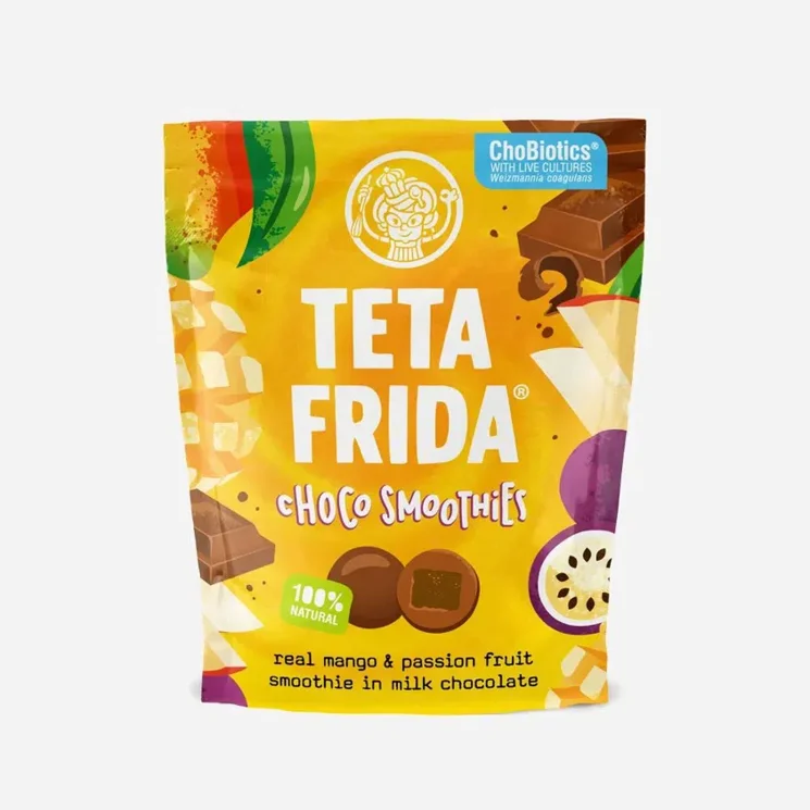 Choco Smoothies pravé mango a marakuja v mléčné čokoládě - expirace 9.11.2026