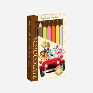 Čoko pastelky mléčné - motiv zvířátka 5 x 100 g