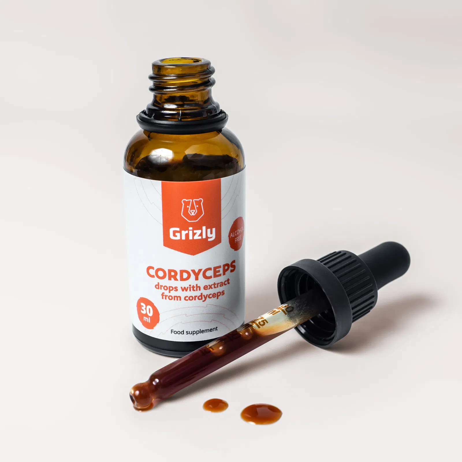 GRIZLY Cordyceps kapky s otevřeným kapátkem