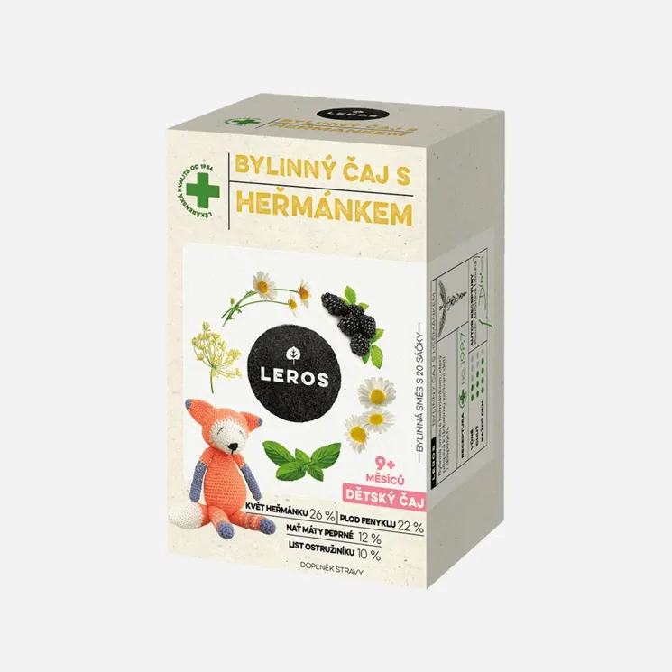Dětský bylinný čaj s heřmánkem BIO 20 sáčků 6 x 20 sáčků
