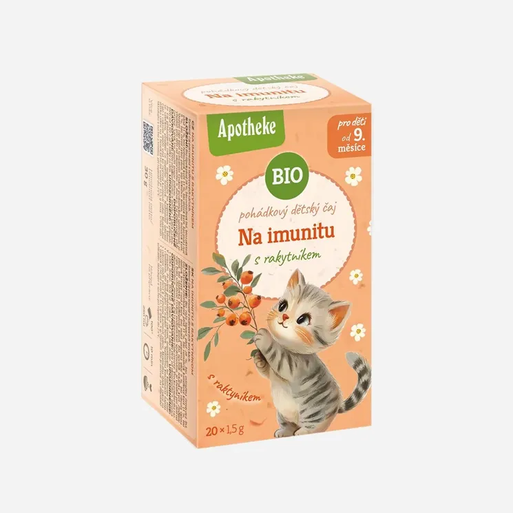 Dětský čaj Na imunitu s rakytníkem BIO 6 x 20 sáčků