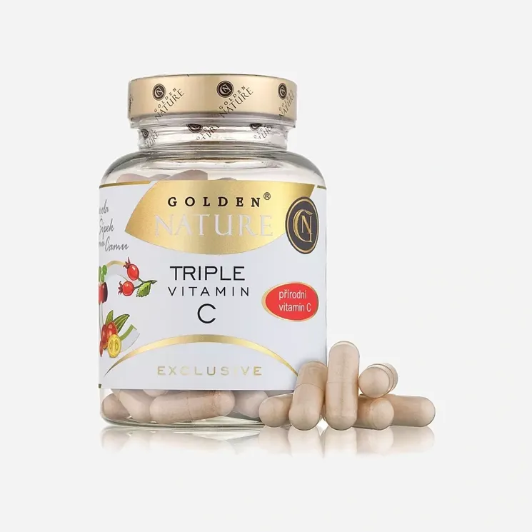 Exclusive Triple přírodní vitamin C 6 x 100 kapslí