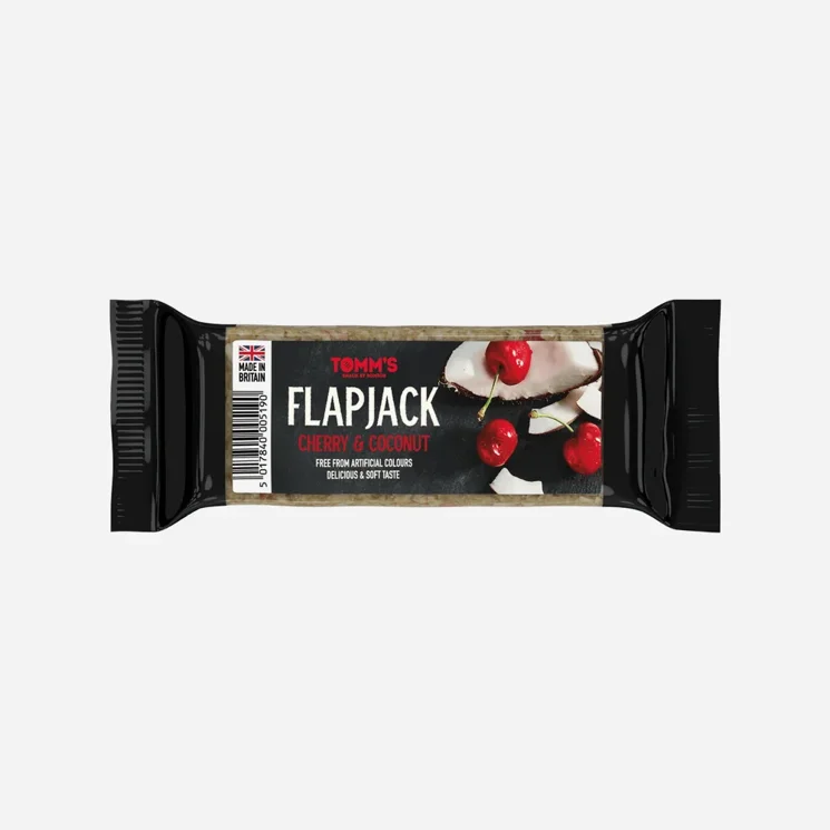 Flap Jack Tomm's Cherry and Coconut 12 x 100 g