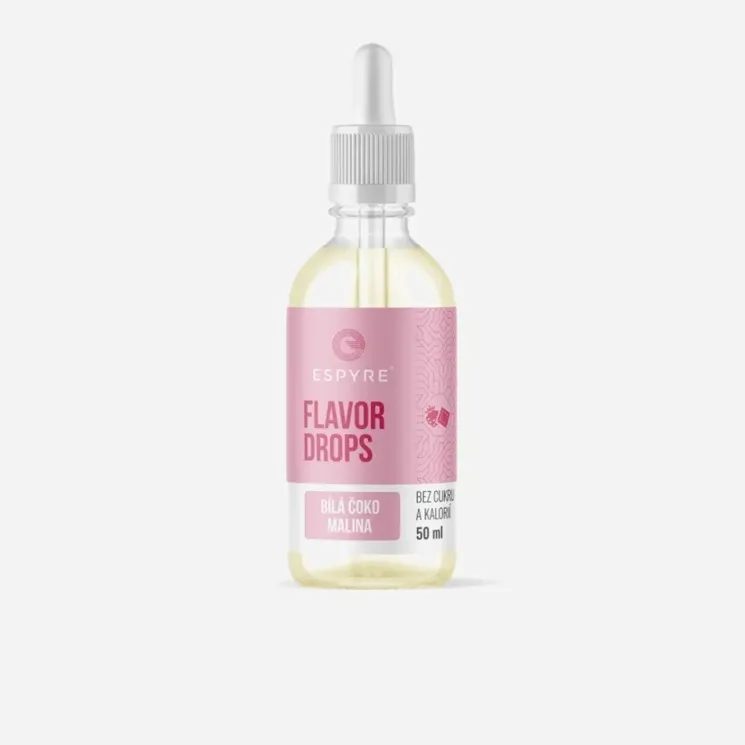 Flavor Drops bílá čokoláda a malina