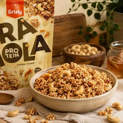 Granola s proteinem a kešu