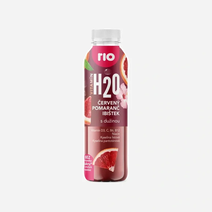 H2O červený pomeranč a ibišek