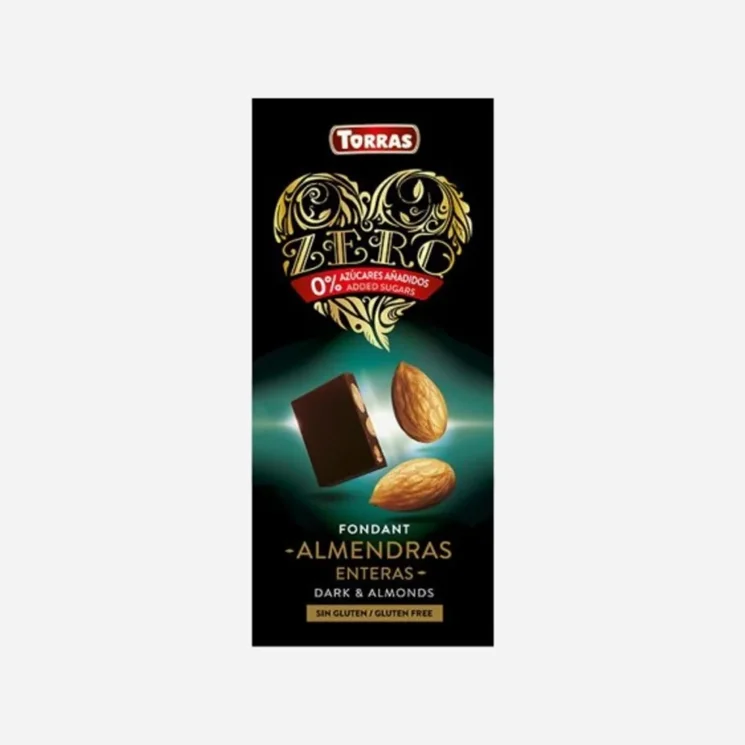 Hořká čokoláda s celými mandlemi Srdíčko 6 x 150 g