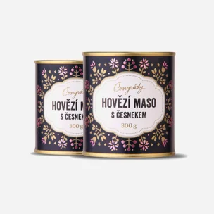Hovězí maso s česnekem 6 x 300 g