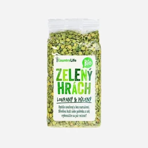 Hrách zelený půlený BIO 6 x 500 g