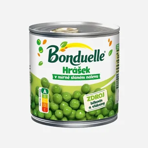 Hrášek v mírně slaném nálevu 6 x 400 g