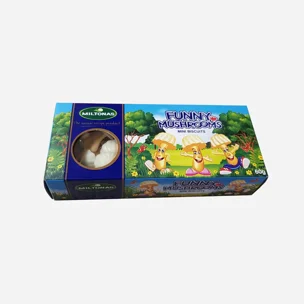 Hříbečky mini z bílé čokoládové polevy a sušenky 5 x 60 g