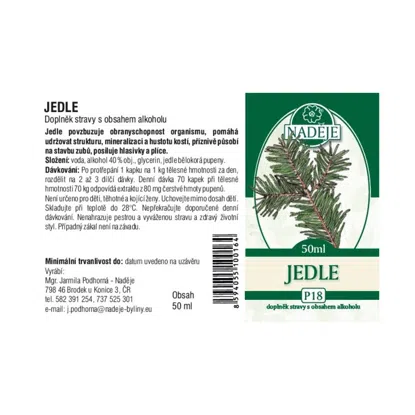 Jedle tinktura z pupenů 6 x 50 ml