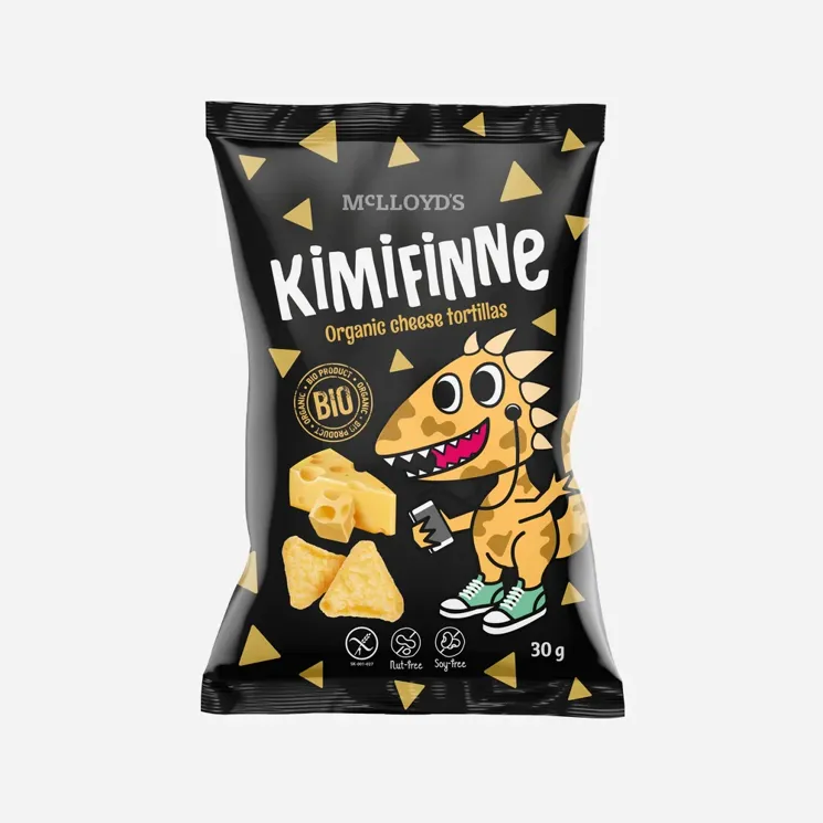 Kimifinne Snack sýrové tortilly BIO
