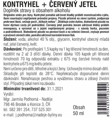 Kontryhel a červený jetel 6 x 50 ml