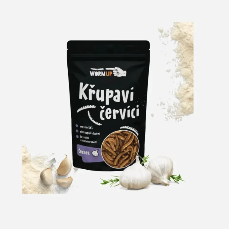 Křupaví červíci s česnekem