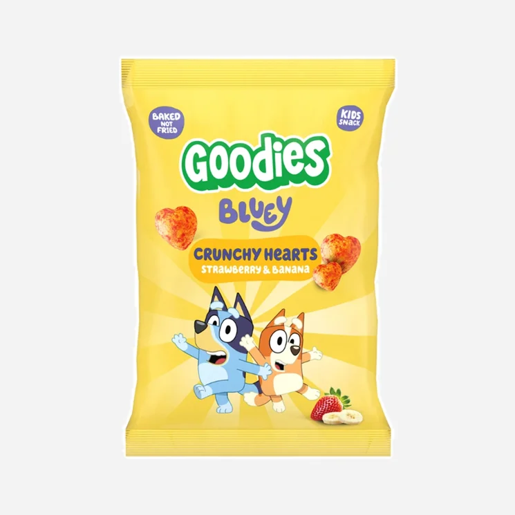 Křupky Bluey srdíčka banán a jahoda
