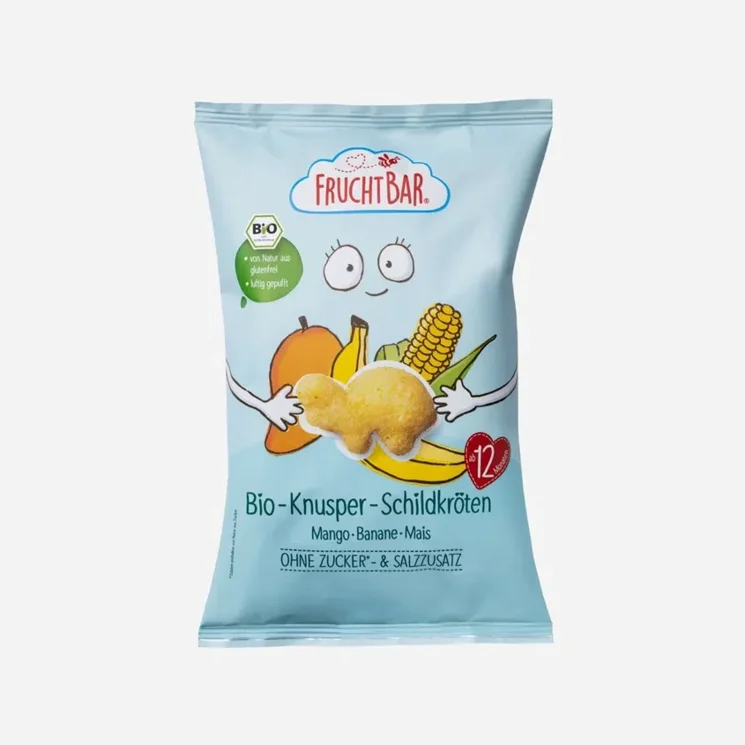 Křupky Želvy - kukuřice, mango a banán BIO - expirace 11.10.2026