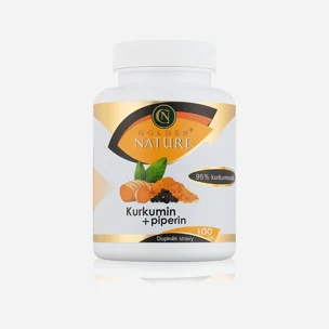 Kurkumin 95% + Piperin 100 cps. 100 tablet 6 x 100 tablet
