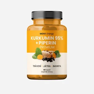 Kurkumin extrakt 95 % a Piperin
