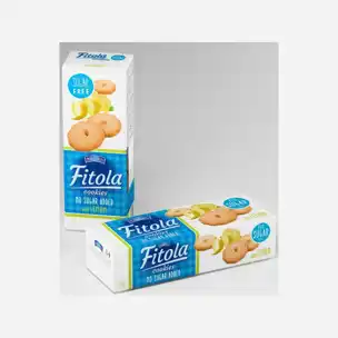 Lemon Křehké sušenky s kousky citronové kůry bez přidaného cukru 6 x 130 g