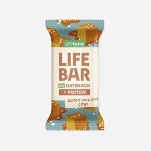 Lifebar Oat snack protein slaný karamel BIO 12 x 40 g