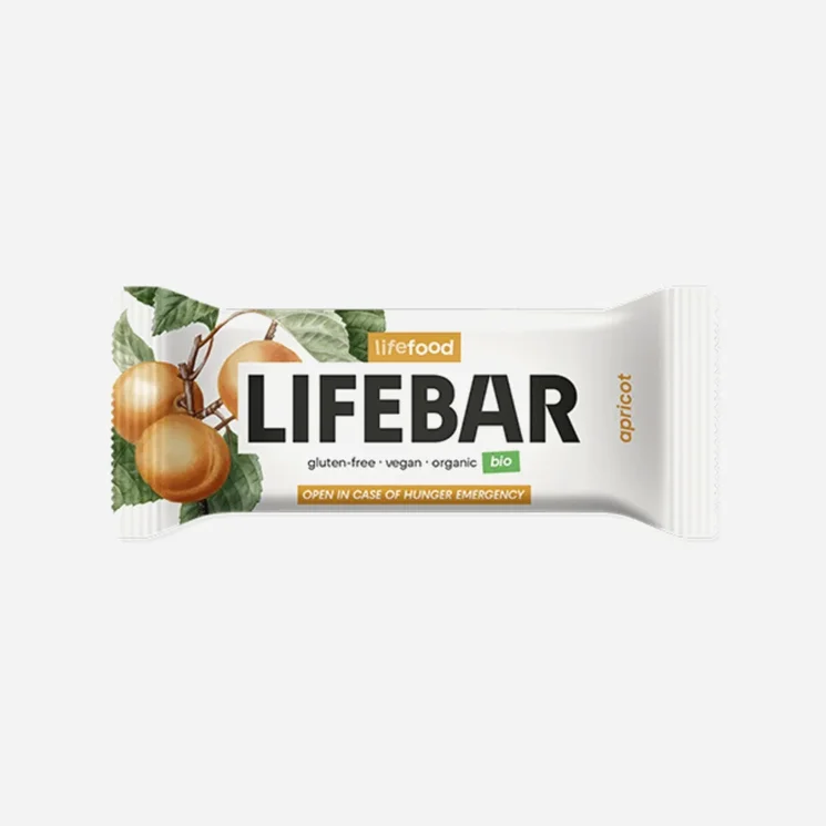 Lifebar Tyčinka meruňková raw BIO 40 g