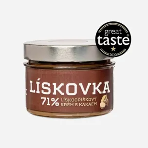 Lískovka, 71% lískooříškový krém s kakaem 6 x 250 g