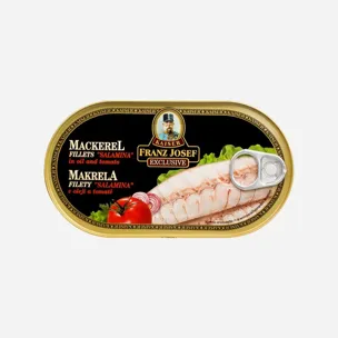 Makrela filety Salamina v oleji a tomatě
