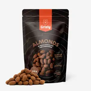 Mandle v mléčné čokoládě a skořici 6 x 500 g